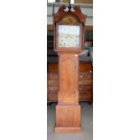 Oak cased Grandfather clock with AND.