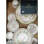 A good collection of Minton items to include large bowls, pin trays,