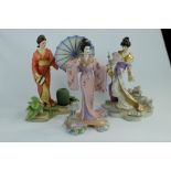 Franklin mint Japanese figures Yoshiko,