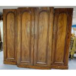 Victorian Mahogany 4 door wardrobe with fitted middle section