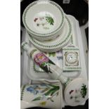 A large collection of portmeirion dinnerware to include dinner plates, oatmeal bowls,