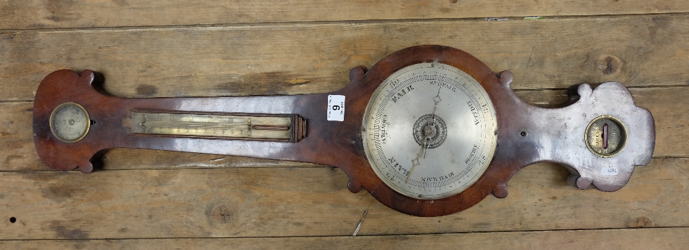 Georgian mahogany banjo barometer by Jackson Derby (in need of repair)