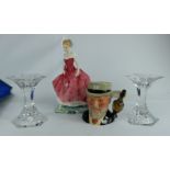 A collection of Royal Doulton items to include lady figure Summers Day (seconds),