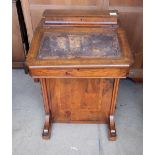 Victorian Walnut inlaid Davenport