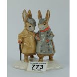 Beswick Beatrix Potter Tableau figure Two Gentleman Rabbits,