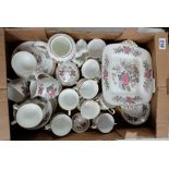 A good collection of mixed teaware to include Wedgwood floral part tea set together with early