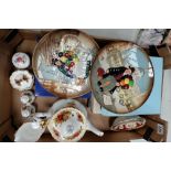 A mixed collection of items to include Royal Doulton Balloon Seller plates,