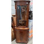 Reproduction lead glass door corner unit