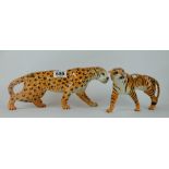 Beswick Tigress 1486 and Leopard 1082 (2)