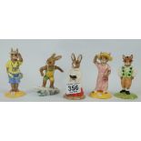 Royal Doulton Bunnykins to include Irishman DB178 (with cert), Tourist DB190 (with cert),