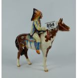 Beswick Indian on Horseback 1391 (restored rear leg)