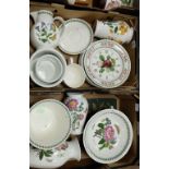 A large collection of Portmeirion items to include vases, jugs, plates,