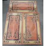 Three small porch carpet rugs 117cm X 59cm(3)