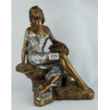 Plaster figure in the Art Nouveau style