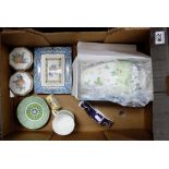 A good collection of Wedgwood items to include Blue Elephant dishes and boxes,