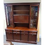 Large modern glass fronted display cabinet