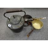 Copper Kettle together with similar pan set (8)