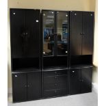 Large MDF storage unit consistent of 3 larger upright units and 3 smaller items (6)