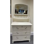 Painted Edwardian 3 draw dressing table