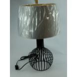 Searchlight Table Lamp Curved Cage Base