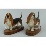 Beswick Connoisseur Basset Hounds 2045 X