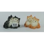 Beswick Persian Kittens 1316 in both gre