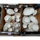 A collection of tea and dinnerware to in