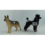 Beswick figures of a Black Poodle 2359 a