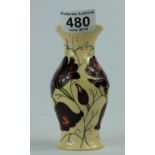 Moorcroft Chocolate Cosmos vase height 1