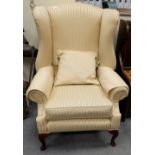 Modern high back armchair