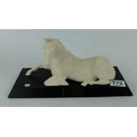 Beswick Spirit of Peace white matt on bl