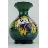 Moorcroft Hibiscus on dark green ground