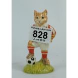 Beswick Sporting cat in red and white st