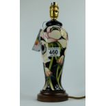 Moorcroft Anemone Blush Lamp and original Moorcroft Shade height 30cm (without shade)