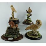 A collection of resin figures to include