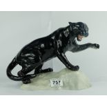 Beswick large puma on rock 1702 (hairlin