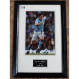 Signed presentation colour framed Photograph of footballer Gareth Barry (Man City,