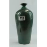 Cobridge Stoneware Mottled green vase he