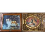 Two framed prints , Sir E. Landseer- Kin