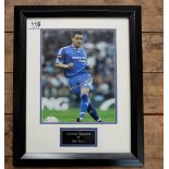 Signed presentation colour framed Photograph of footballer John Terry (Chelsea and England)