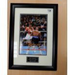 Signed presentation framed photograph of