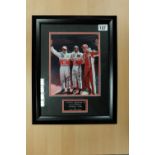 Signed presentation framed photograph of