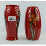 Anita Harris studio pottery vases - Daff