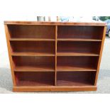 8 Shelf mahogany bookcase.