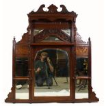 Edwardian Mahogany over mantle height 124cm