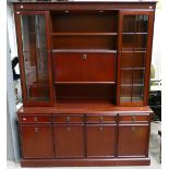 Large modern glass fronted display cabinet.