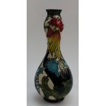 Moorcroft vase The Rooster by Kerry Goodwin height 28cm