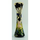 Moorcroft Moonshadows vase, red-dot, trail, 40.5cm tall.