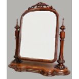 Victorian Mahogany toilet mirror height 85cm