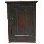 Georgian paneled oak storage cabinet,